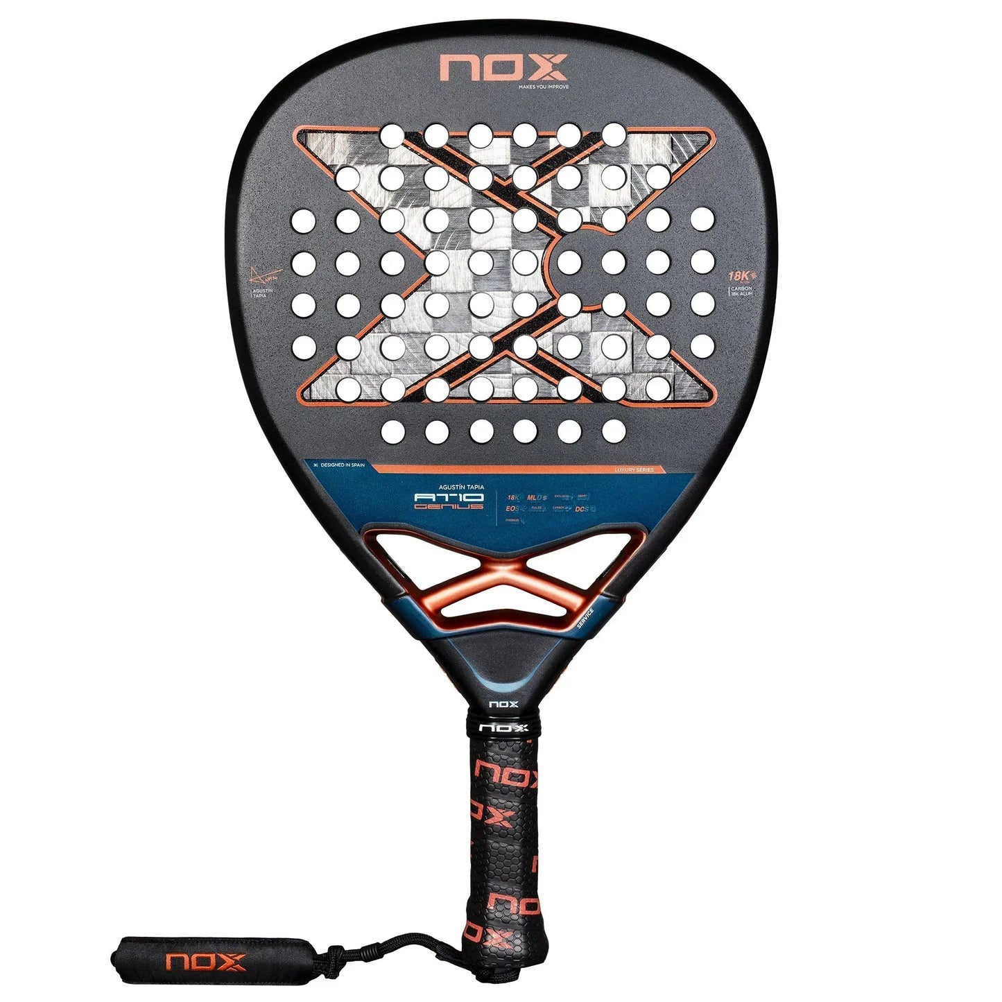 NOX AT10 Genius Attack 18K Alum Padel Racket